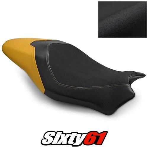 Ducati Monster 821 1200 Seat Cover 2017 2018 2019 2020 2021 Yellow Luimoto Suede