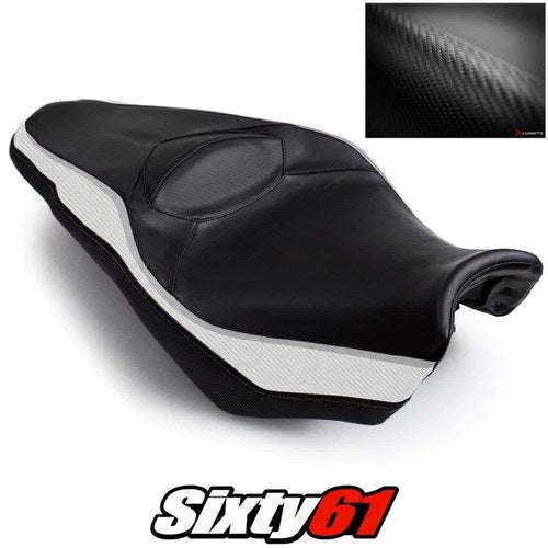Honda Vfr 1200F Seat Cover 2010-2012 2013 2014 2015 White Black Luimoto Carbon