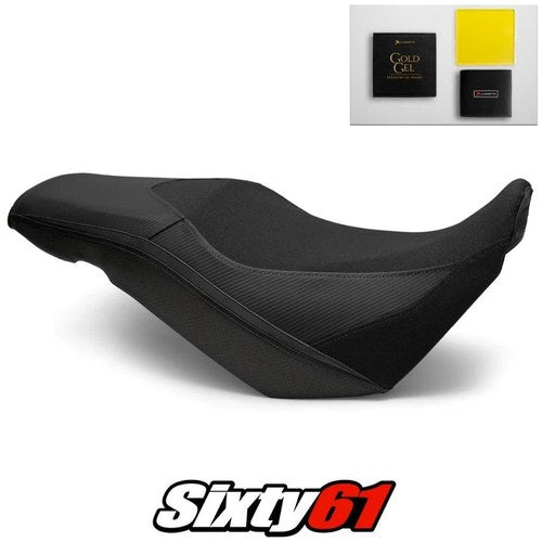 Suzuki V-Strom 650 Seat Cover and Gel 2017-2022 2023 2024 Black Luimoto Tec-Grip