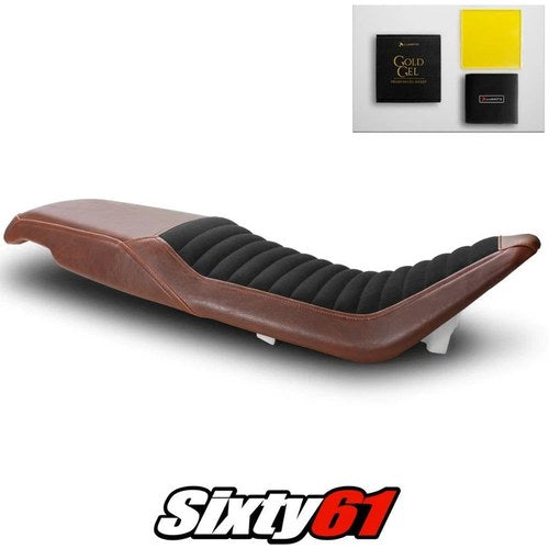 Husqvarna Vitpilen 401 Seat Cover & Gel 2020-23 Vintage Dark Brown Luimoto Suede