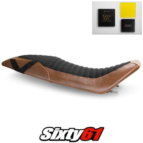 Husqvarna Vitpilen 401 Seat Cover and Gel 2018 2019 Vintage Brown Luimoto Suede