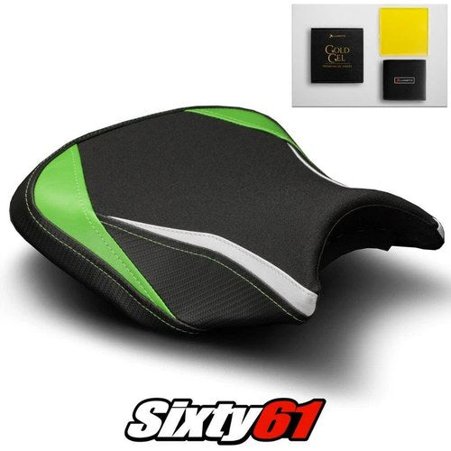 Kawasaki Ninja 650 Seat Cover and Gel 2017-2024 2025 2026 Green Luimoto Tec-Grip