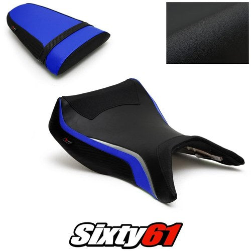 Kawasaki Ninja ZX12R Seat Covers 2000-2003 2004 2005 2006 Blue Luimoto Tec-Grip