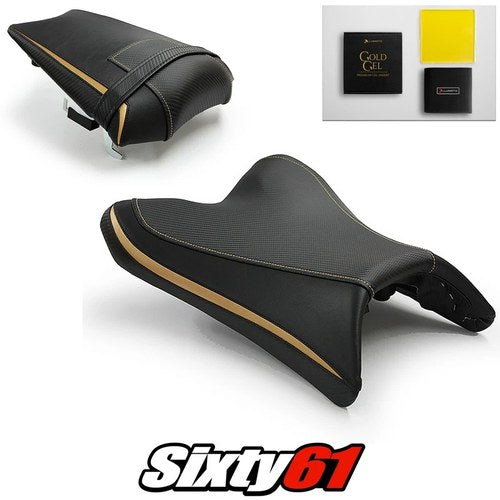 Yamaha FZ8 Fazer 8 Seat Covers and Gel 2010-2014 2015 2016 Black Luimoto Carbon