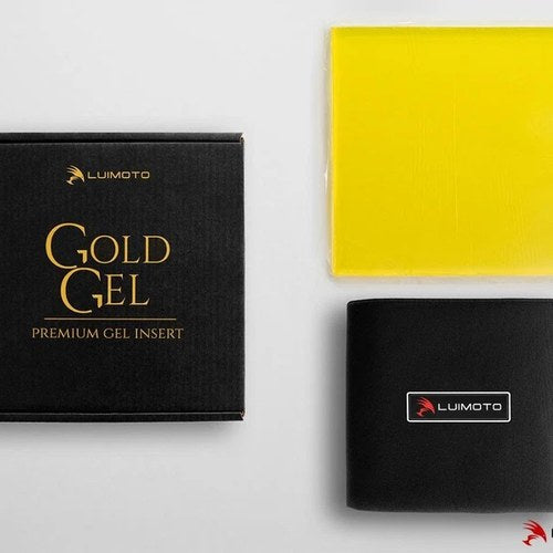 Luimoto Premium Gold Gel Insert Set for Rider for Motorcycle Seat Cover