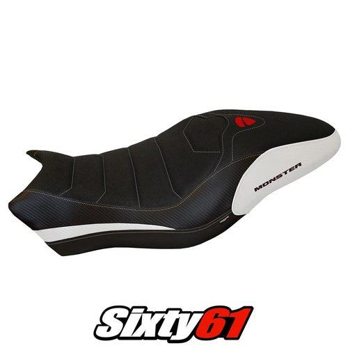 Ducati Monster 797 Seat Cover Tappezzeria 2017 2018 2019 2020 Ultragrip White