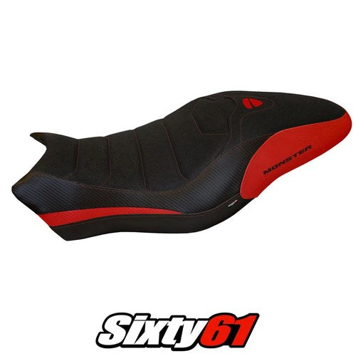 Ducati Monster 821 1200 Seat Cover Tappezzeria 2017-2020 Ultragrip Red Black