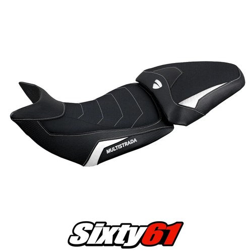 Ducati Multistrada 1200 1260 Seat Cover Tappezzeria 2015-2020 Comfort White