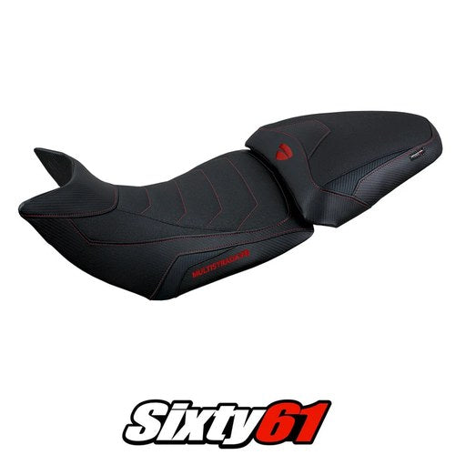Ducati Multistrada V2 Seat Cover Tappezzeria 2021 2022 2023 2024 Ultragrip Black