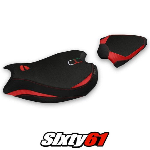 Ducati Panigale V2 Seat Cover Tappezzeria 2020 2021 2022 2023 2024 Red Black