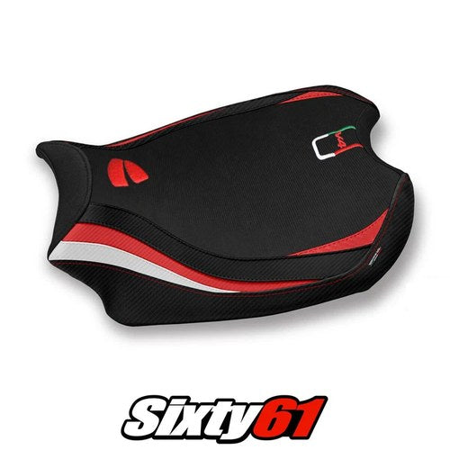 Ducati Panigale V4 Seat Cover Tappezzeria 2018-2021 2022 2023 2024 Red White