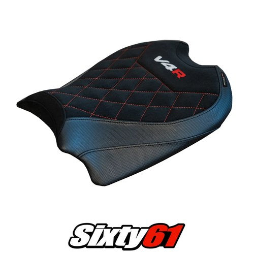 Ducati Panigale V4 R Seat Cover Tappezzeria 2018-2022 2023 2024 Black Diamond