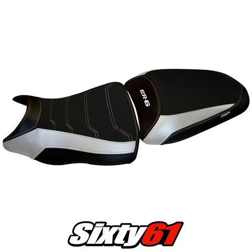 Kawasaki ER-6N ER-6F 2012-2014 2015 2016 Seat Cover Tappezzeria Comfort White