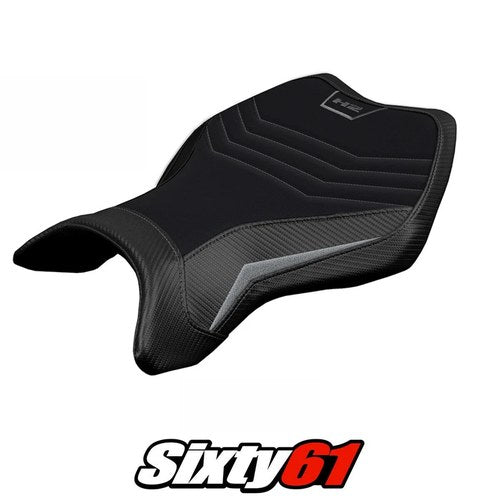 Kawasaki Ninja H2 H2R 2015-2024 2025 2026 Seat Cover Tappezzeria Comfort Silver