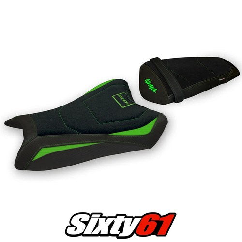 Kawasaki Ninja ZX10R 2011-2013 2014 2015 Seat Cover Tappezzeria Ultragrip Green