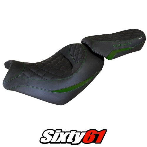 Kawasaki Vulcan 650 S 2014-2025 2026 Seat Cover Tappezzeria Comfort Army Green
