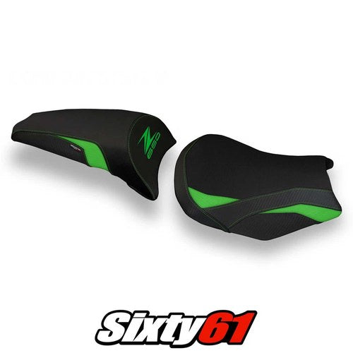 Kawasaki Z650 2017-2023 2024 2025 Seat Cover Tappezzeria Comfort Green Black