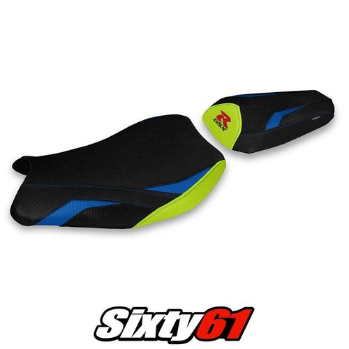 Suzuki Gsxr 1000 2017-2021 2022 2023 Seat Cover Tappezzeria Comfort Blue Ylw