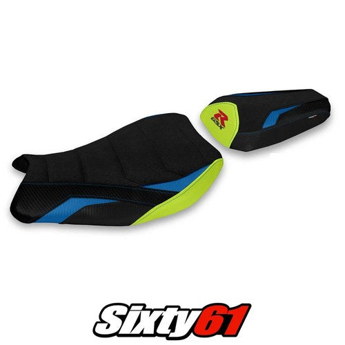 Suzuki Gsxr 1000 2017-2021 2022 2023 Seat Cover Tappezzeria Ultragrip Blue Ylw