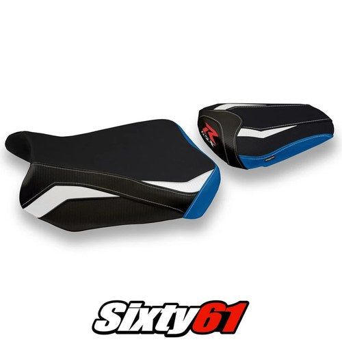 Suzuki Gsxr 600 750 2011-2023 2024 2025 2026 Seat Cover Tappezzeria White Blue
