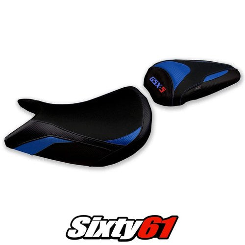 Suzuki Gsxs 1000F 2015-2017 2018 2019 2020 Seat Cover Tappezzeria Blue Black