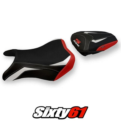 Suzuki Gsxs 750 2017-2019 2020 2021 2022 Seat Cover Tappezzeria White Red Black