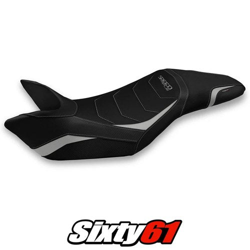 Triumph Speed Triple 2011-2013 2014 2015 Seat Cover Tappezzeria Comfort Silver