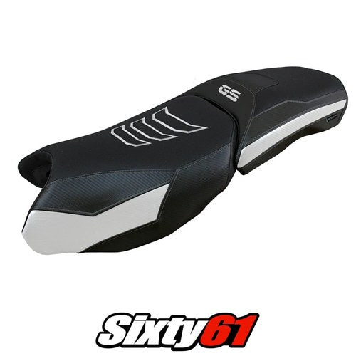 BMW R1250GS Adventure 2019-2023 2024 Seat Cover Tappezzeria Comfort White Black