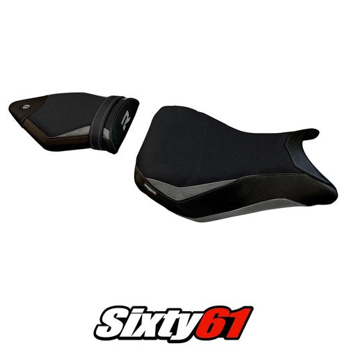 BMW S1000R 2014-2016 2017 2018 2019 2020 Seat Cover Tappezzeria Silver Black