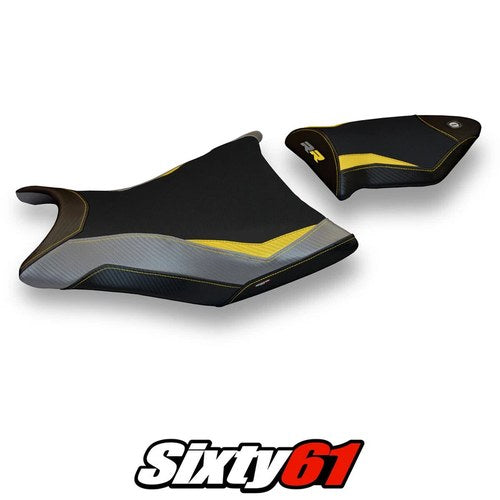 BMW S1000RR 2009 2010 2011 Seat Cover Tappezzeria Yellow Grey Black