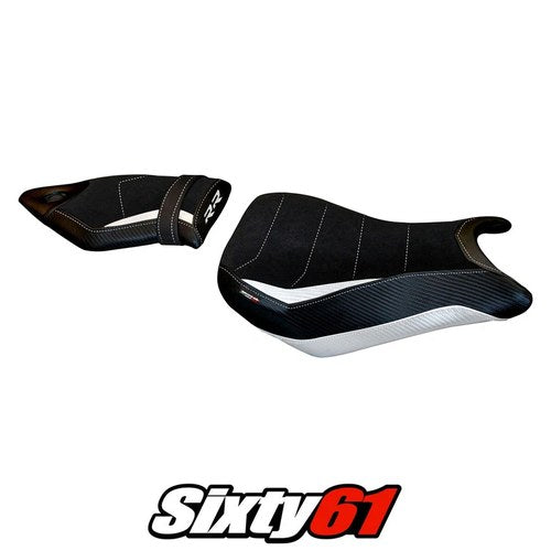 BMW S1000RR 2015 2016 2017 2018 Seat Cover Tappezzeria Comfort White Black
