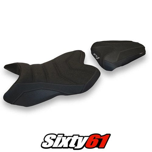 Yamaha Yzf R1 2007 2008 Seat Cover Tappezzeria Ultragrip Black 07 08