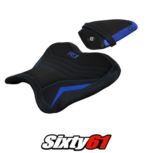 Yamaha Yzf R1 2015-2022 2023 2024 2025 2026 Seat Cover Tappezzeria Comfort Blue