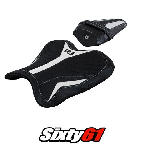 Yamaha Yzf R1 2015-2023 2024 2025 2026 Seat Cover Tappezzeria Ultragrip White