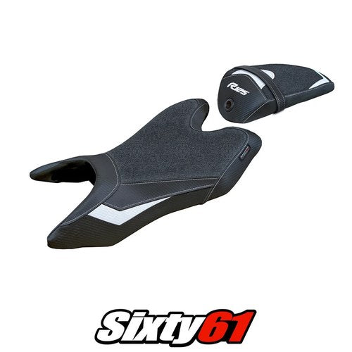 Yamaha Yzf R125 2019 2020 2021 2022 Seat Cover Tappezzeria Ultragrip White