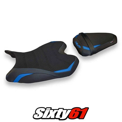 Yamaha Yzf R6 2008-2013 2014 2015 2016 Seat Cover Tappezzeria Comfort Blue