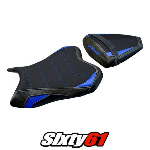 Yamaha Yzf R6 2006 2007 Seat Cover Tappezzeria Comfort Blue Black 06 07