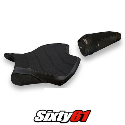 Yamaha Yzf R6 2017-2022 2023 2024 2025 Seat Cover Tappezzeria Ultragrip Black