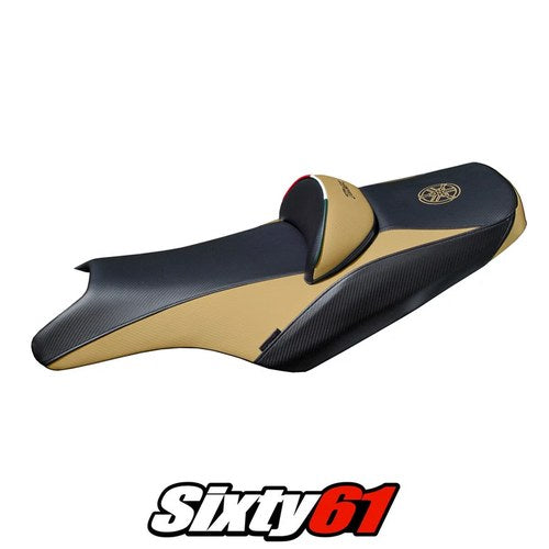 Yamaha T-Max 2008-2012 2013 2014 2015 2016 Seat Cover Tappezzeria Gold Black