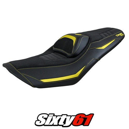 Yamaha T-Max 560 2022 2023 2024 2025 Seat Cover Tappezzeria Comfort Yellow Black