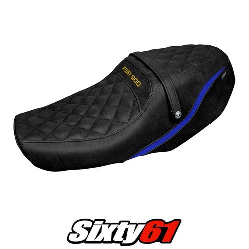 Yamaha Xsr 900 2022 2023 2024 2025 Seat Cover Tappezzeria Comfort Blue Black