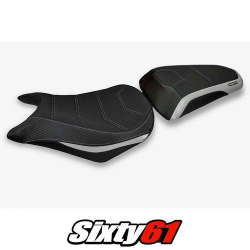 Honda CBR500R 2012 2013 2014 2015 2016 Seat Cover Tappezzeria Comfort Silver Blk