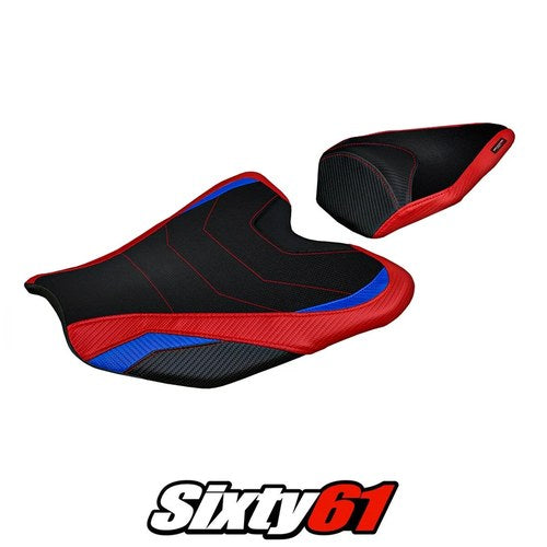 Honda CBR1000RR-R Fireblade 2020-2025 Seat Cover Tappezzeria Comfort Red Blue