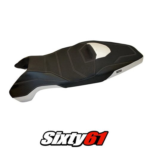 Honda X-ADV 750 2017 2018 2019 2020 Seat Cover Tappezzeria Ultragrip White Black