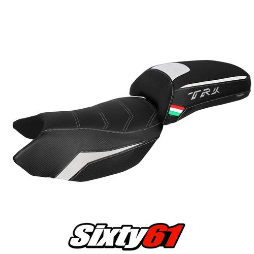 Benelli Trk 502 2017-2023 2024 2025 2026 Seat Cover Tappezzeria Comfort White