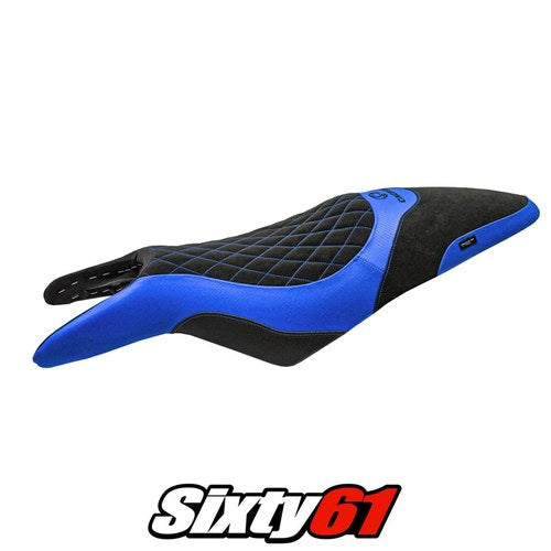 Cagiva Raptor 650-1000 2000-2005 2006 2007 Seat Cover Tappezzeria Blue Black