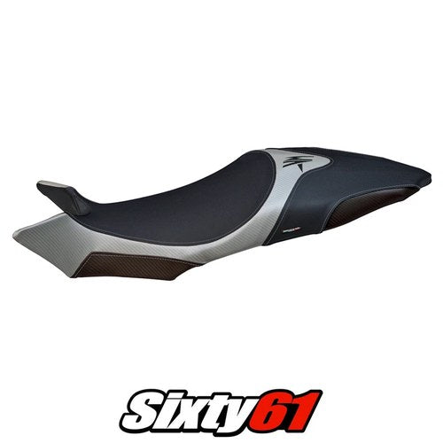 MV Agusta Brutale 920 1090 1090R 2009-2015 Seat Cover Tappezzeria Silver Black