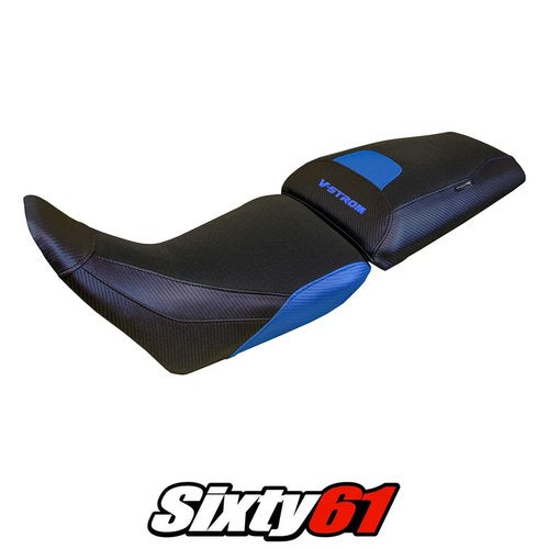 Suzuki V-Strom 1050 2020-2022 2023 2024 2025 2026 Seat Cover Tappezzeria Blue