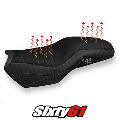 BMW F 850GS 2019-2023 2024 Comfort Heated Seat Cover Tappezzeria Black