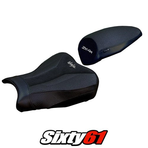 Kawasaki ZX4R 2023 2024 2025 Seat Cover Tappezzeria Ultragrip Black